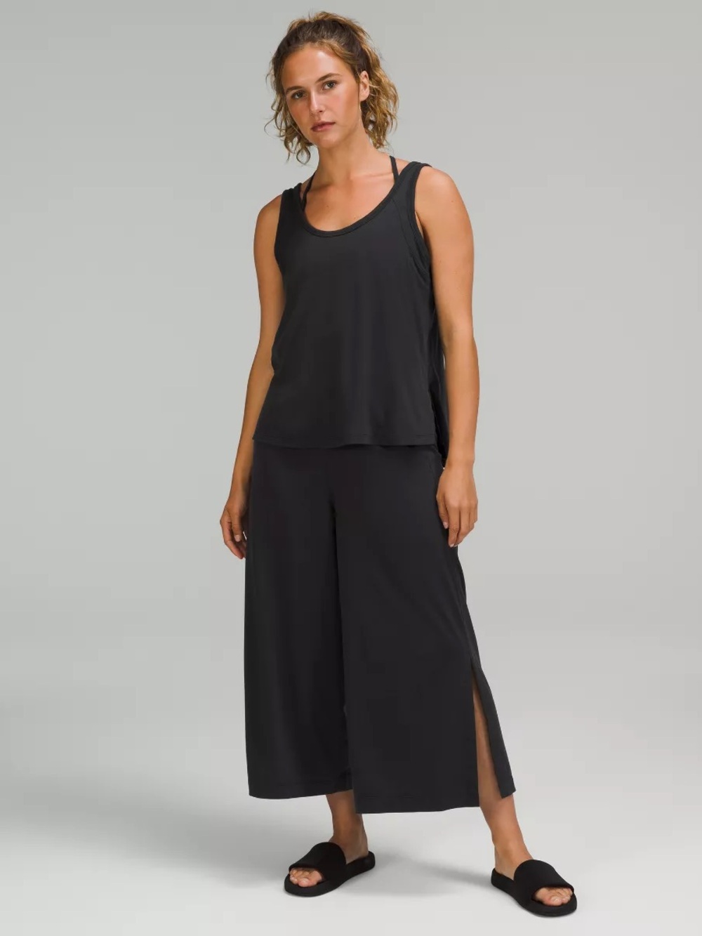 Lululemon Tank Top Jumpsuit 23" size 4 Black
